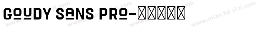 Goudy Sans Pro字体转换